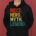 Niece Hero Myth Legend Retro Vintage Nichte Frauen Hoodie