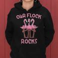 Our Flock Rocks Flamingo Matching Family Vacation Group Women Hoodie