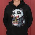 Panda Eating RamenKawaii Giant Japanese Noodle Gift Women Hoodie