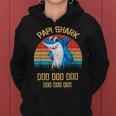 Papi Shark Fathers Day Gift From Wife Son Daughter Women Hoodie