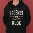 Personalisiertes Hoodie Legenden heißen Kloe, Schwarz, Einzigartiges Design