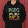 Pops The Man The Myth The Legend Christmas Women Hoodie