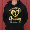 Promoted To Granny Est 2023 Funny Floral Mothers Day Women Hoodie