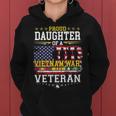 Proud Daughter Vietnam War Veteran Matching With Dad Women Hoodie