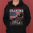 Proud Grandma Of A Veteran Us Flag Military Veterans Day Women Hoodie