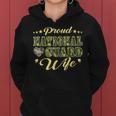 Proud National Guard Wife Dog Tags Heart Military Spouse Women Hoodie