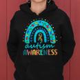Puzzle Rainbow In April We Wear Blue Autism Awareness Month Women Hoodie