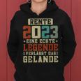 Rente 2023 Eine Echte Legende Verlässt Das Gelände Retro Frauen Hoodie