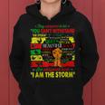 She Whispered Back I Am The Storm Black History Month Gifts Women Hoodie