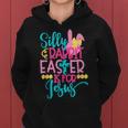 Silly Rabbit Easter Is For Jesus Christians Funny Easter Women Hoodie