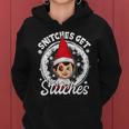 Snitches Get Stitches The Elf Xmas Funny Christmas Women Hoodie