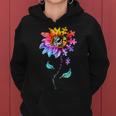 Sunflower Autism Awareness Be Kind Puzzle Mom Support Kids Women Hoodie