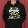 This Sister Loves Football Yellow Variant Women Hoodie