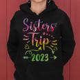 Tie-Dye Sisters Road Trip 2023 Cute Sisters Weekend Trip Women Hoodie