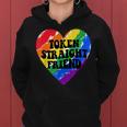 Token Straight Friend Funny Lgbt Quote For Straight Rainbow Women Hoodie