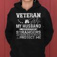 Veteran Wife Army Husband Soldier Saying Cool Military V3 Women Hoodie