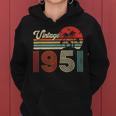 Vintage 1951 Hoodie für 72. Geburtstag, Retro Look für Frauen und Männer