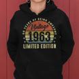 Vintage 1963 Limited Edition 60 Year Old Gifts 60Th Birthday Women Hoodie