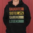 Vintage Gamer Girl Hoodie, Tochter & Schwester Gaming Legende