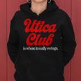 Vintage Utica Club Vintage Beer Lover Gift Women Hoodie