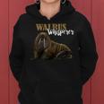 Walrus Whisperer Lustiger Meeresfisch Tier Ozean Wildtier Zoo Frauen Hoodie