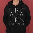 Werdender Papa Est 2023 Stolzer Papa 2023 Women Hoodie