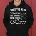 Whoever Said Diamonds Are A Girls Best Friend Horse Women Hoodie