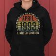 Womens 30Th Birthday Awesome Since April 1993 30 Years Old Gift Men Women Hoodie