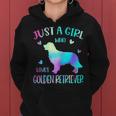 Womens Just A Girl Who Loves Golden Retriever - I Love My Dog Women Hoodie