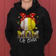 Womens Mom Of Both Baseball And Softball Mom Mothers Day Women Hoodie