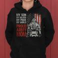 Womens My Son My Soldier Hero Proud Army Mom Us Military Mother Women Hoodie
