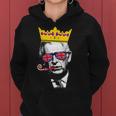 Womens Party King Funny Coronation King Charles Union Jack & Crown Women Hoodie