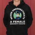 Womens Security Guard Bouncer And Security Officer - Female Officer Women Hoodie