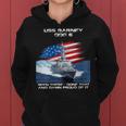 Womens Uss Barney Ddg-6 Destroyer Ship Usa Flag Veteran Day Xmas Women Hoodie