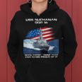 Womens Uss Buchanan Ddg-14 Destroyer Ship Usa Flag Veteran Day Xmas Women Hoodie