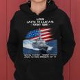 Womens Uss Jack H Lucas Ddg-125 Destroyer Ship Usa Flag Veteran Day Women Hoodie