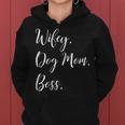 Womens Wifey Dog Mom Boss Happy Mothers Day Gift Shirt Women Hoodie