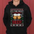 Wonderful Time Beer Ugly Christmas Sweaters Gift Women Hoodie