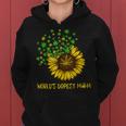 Worlds Dopest Mom Sunflower Weed Women Hoodie