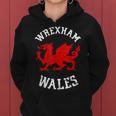 Wrexham Wales Retro Vintage V5 Women Hoodie Graphic Print Hooded Sweatshirt
