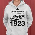 100 Geburtstag 100 Jahre Alt Legendär Seit März 1923 V2 Frauen Hoodie