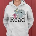 Funny Library Teacher Read Book Club Piggie Elephant Pigeons  Women Hoodie