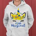 Down Syndrome Awareness Unicorn Girl Mom Extra Magical Women Hoodie