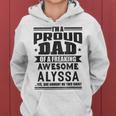 Family Fathers Day Dad Daughter Alyssa Name Men Women Hoodie