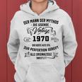 Herren Vintage Der Mann Mythos Die Legende 1970 53 Geburtstag Frauen Hoodie