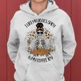 I Like My Books Spicy And My Coffee Icy Women Skeleton Women Hoodie