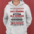 Im A Lucky Granddaughter I Have A Crazy Grandma Women Hoodie