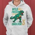 Kindergeburtstag Dino Hoodie - Wild, Frech & 3 Jahre Alt