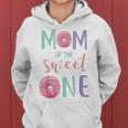 Mom Of The Sweet One Donut Themed First Birthday Party Women Hoodie