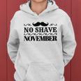 No Shave November Mustache Funny Women Hoodie